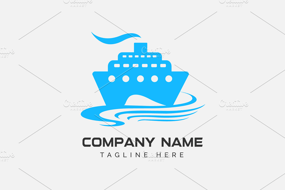 Ship logo vector illustration, a Branding & Logo Template by Toufiqul