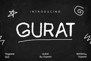 Gurat - Rough Handwritten Font