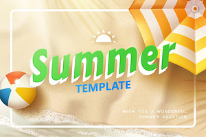 Summer Beach Template, a Presentation Template by TotallypicRF