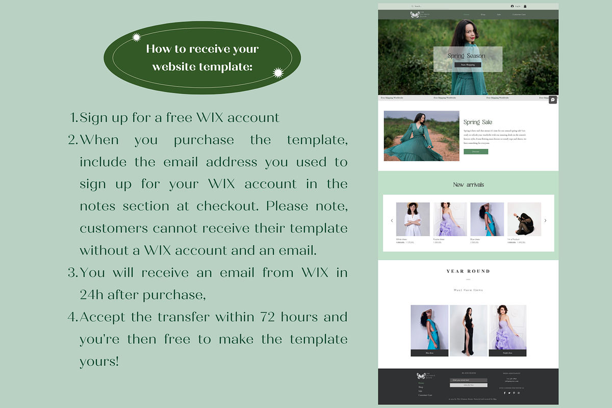 Wix Website Template Aesthetic Shop, a Wix Template by Wixify Studio (Photo 8 of 10)