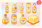 Cute ButterBeer Soda Clipart PNG, a Food Illustration by K.JackArtwork (Thumbnail 2 of 4)