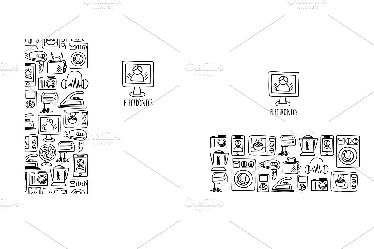 Electronic scetch collection, a Technology Illustration by Havroshechka