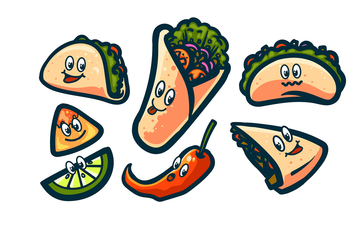 fast food groovy style illustration, a Food Illustration by grindstudio (Photo 3 of 4)