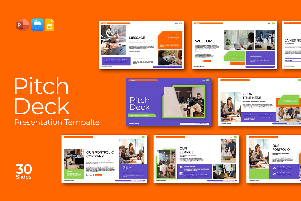 Pitch Deck Presentation Template, a Presentation Template by Spesifikstd (Photo 1 of 9)