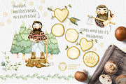 Lumberjack II Watercolor Collection, an Illustration by Watercolor Nomads (Thumbnail 3 of 6)