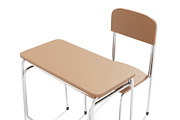 School Chair 3D Model, a Furniture 3D Model by mrfauzi (Thumbnail 6 of 13)