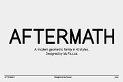 AFTERMATH | 80% Off, a Sans Serif Font by Bosstype Studio (Thumbnail 1 of 10)