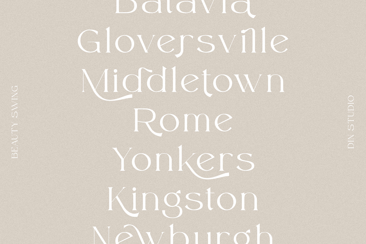 Beauty Swing, a Serif Font by din-studio.com (Photo 6 of 10)