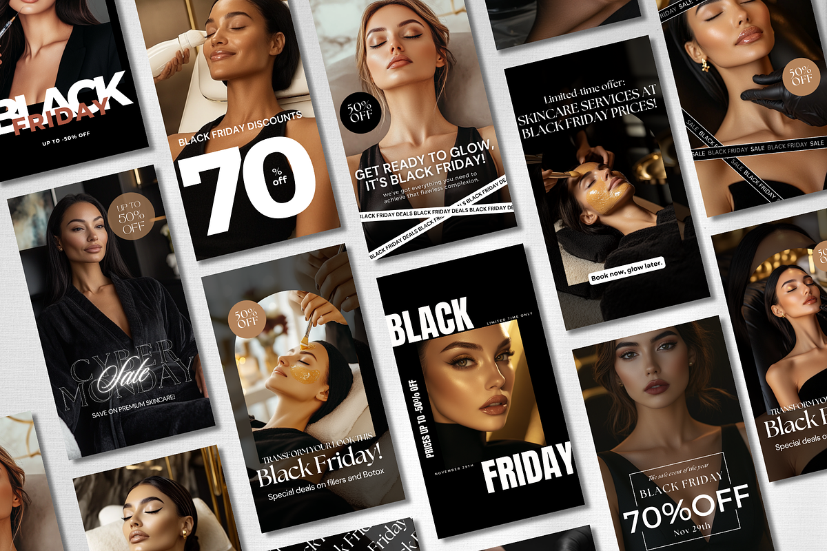 Black Friday Instagram Skincare, a Social Media Template by DesignsbyMariaStudio (Photo 7 of 10)