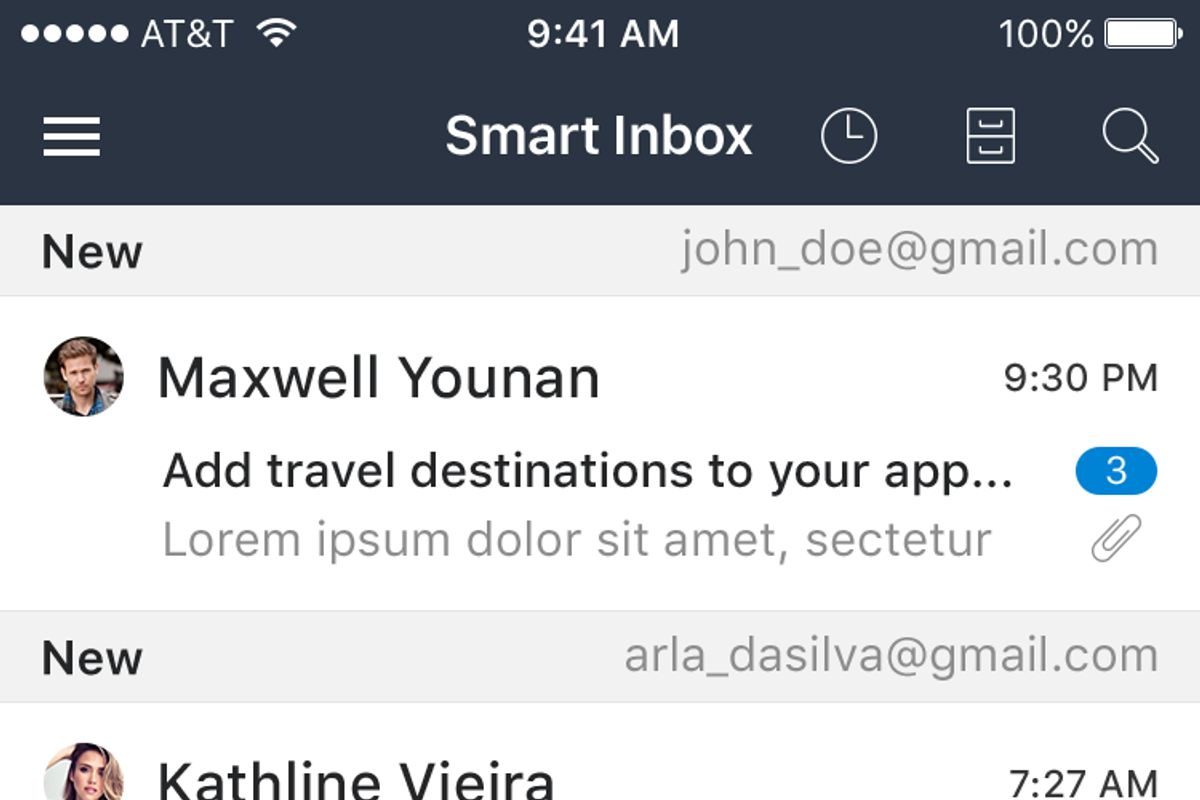 Snooze Mail UI Graphic, an App Template by hoangpts (Photo 4 of 18)