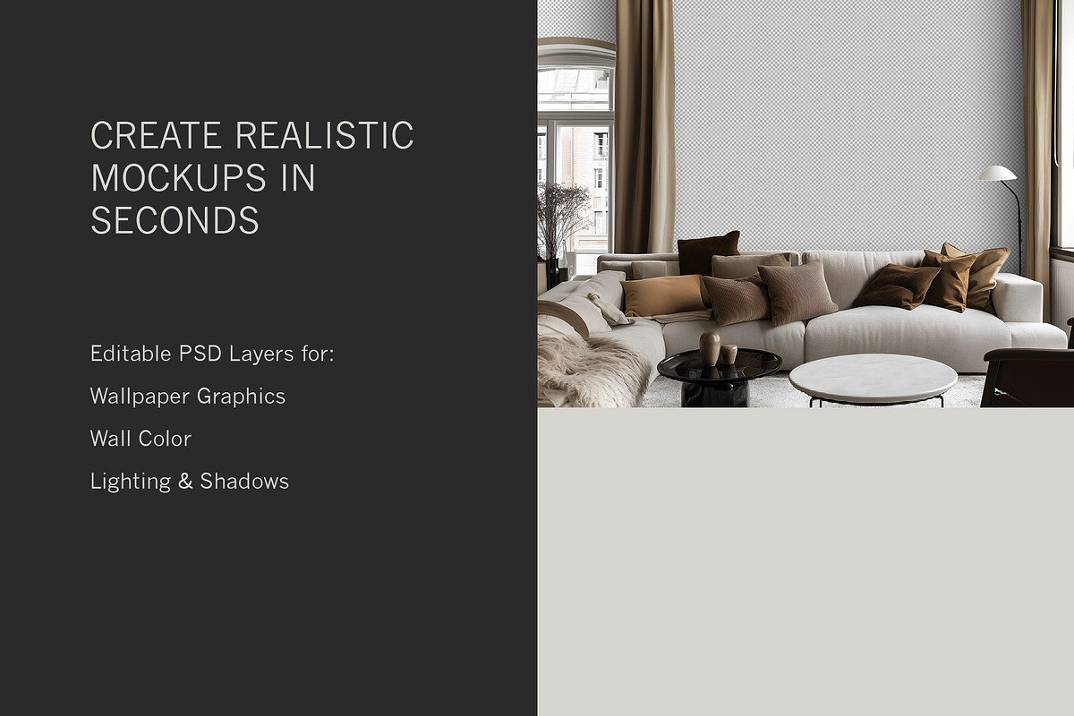 Urban Wallpaper Mockup | Lounge 2, a Household Mockup by Blixa 6 Studios (Photo 3 of 7)
