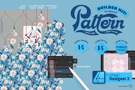 Pattern Builder Kit a Brushes More by Ouss Mezher