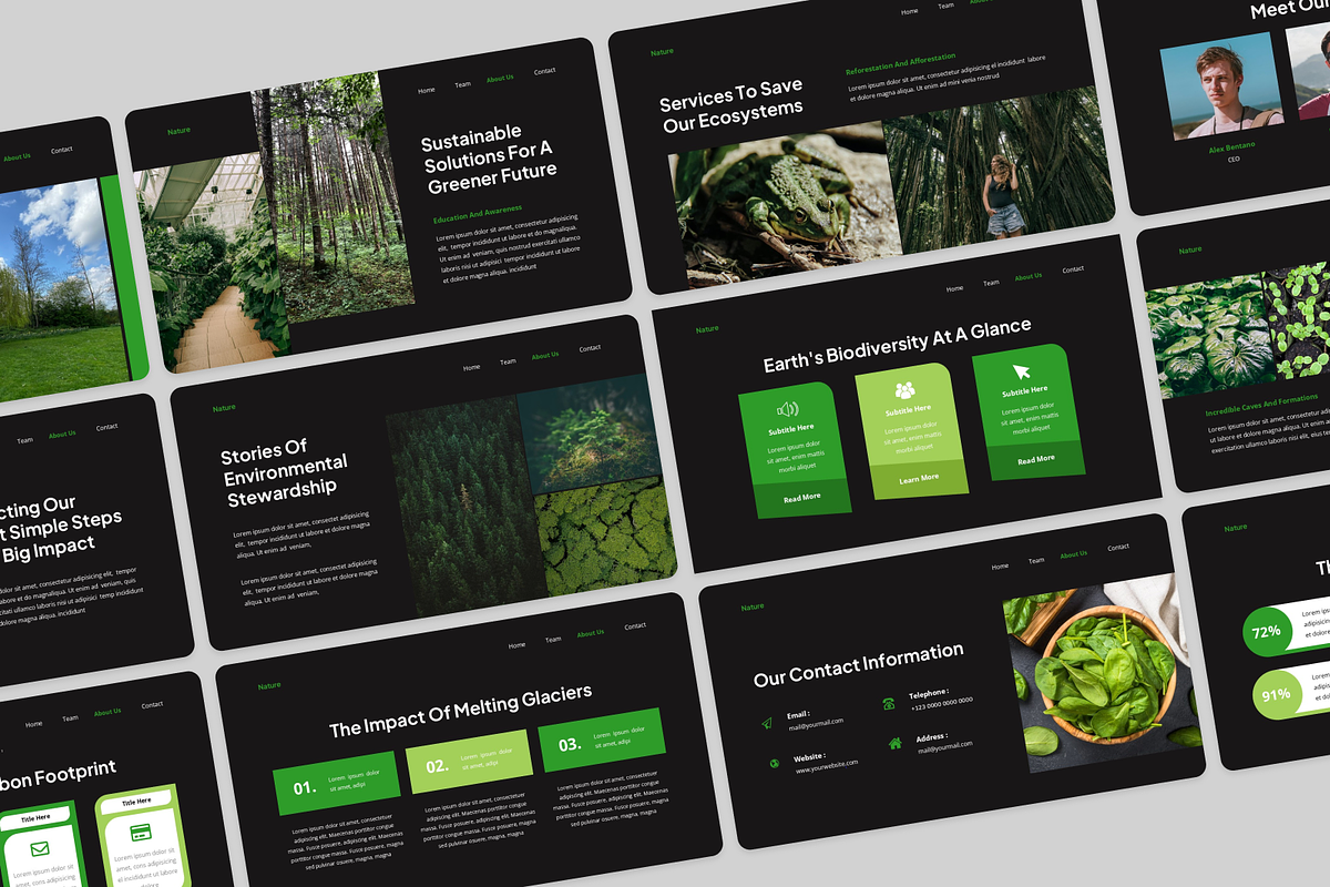 Nature & Environment Google Slides, a Presentation Template by Annora Studio (Photo 5 of 5)