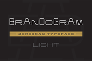 Brandogram Light - Monogram Typeface, a Slab Serif Font by Bogdan Casota (Thumbnail 1 of 6)