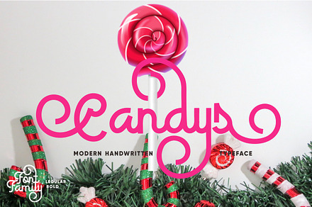 Candys Typeface 40% Off
