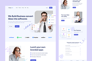 SaaS Landing Page Website