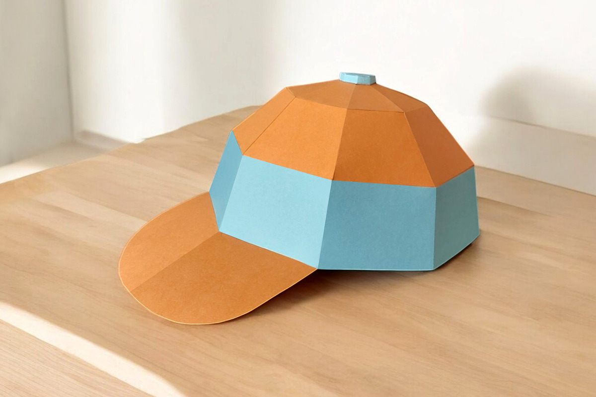 Baseball Cap - 3d papercraf, a Print Template by PAPER amaze (Photo 3 of 6)
