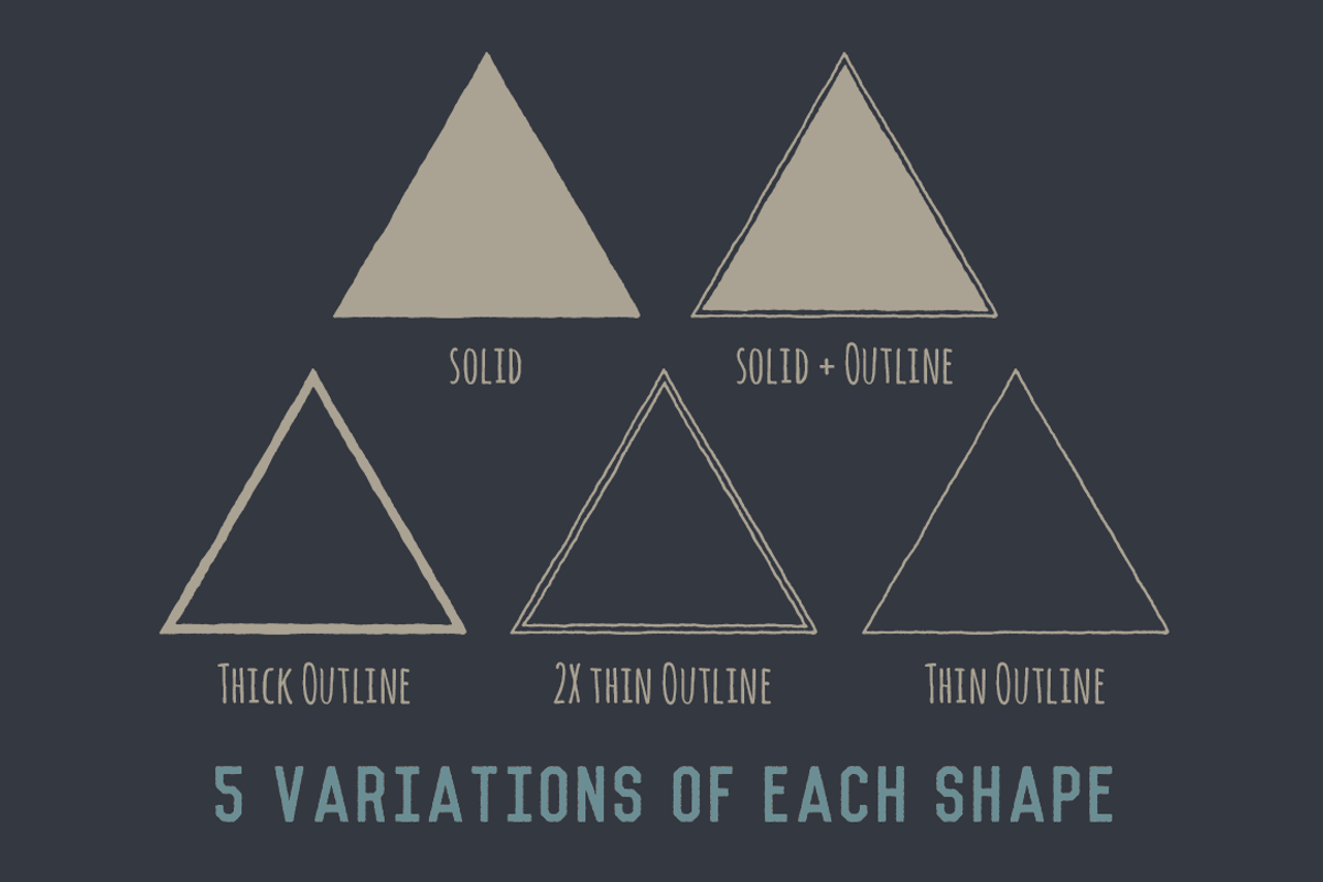 Badge Shapes - Hand Illustrated preview 3
