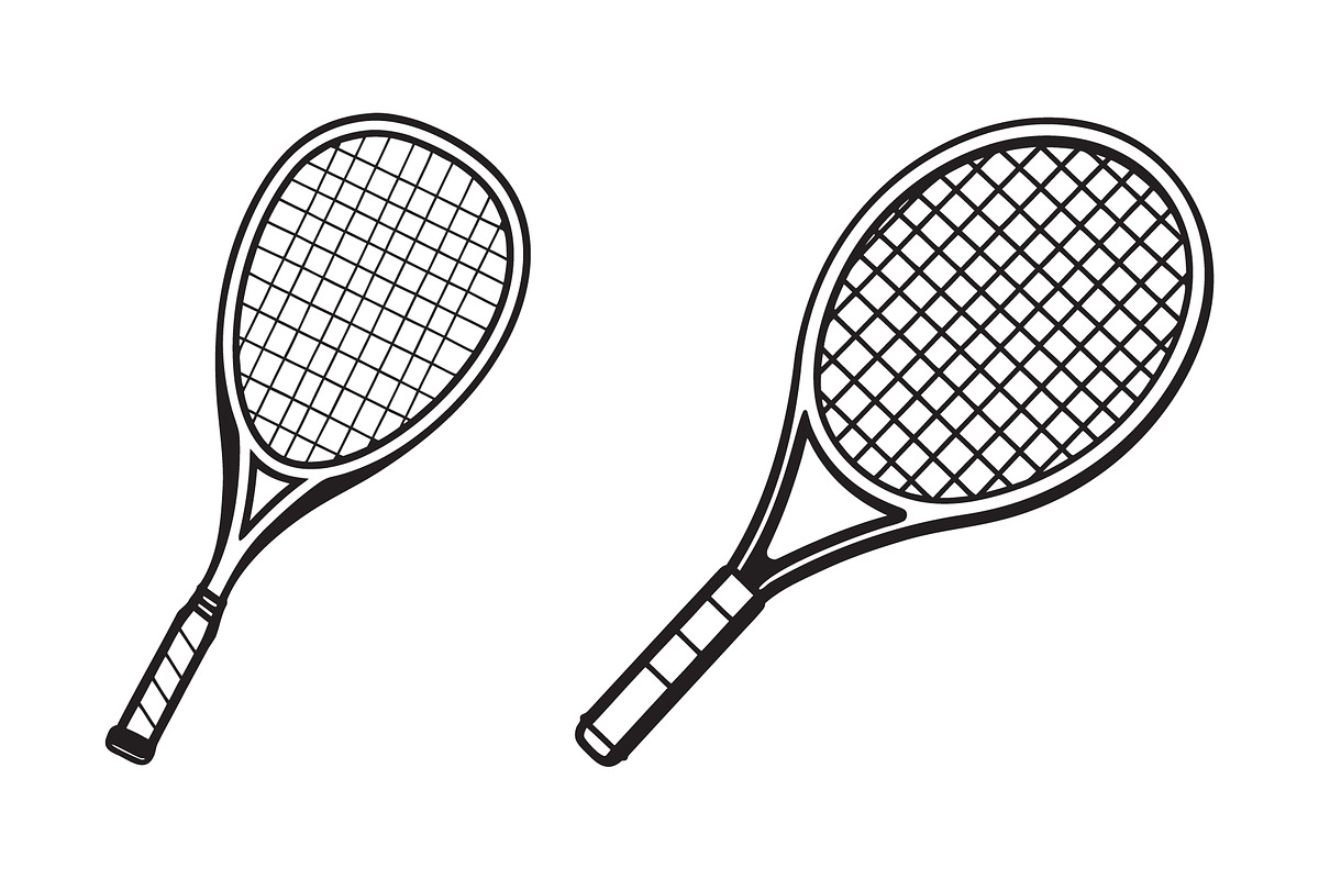 Tennis Racket Vector Illustrations, an Object Graphic by Billah Hub (Photo 3 of 3)