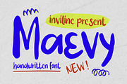 Maevy - Brush Handwritten Font, a Handwritten Font by Inviline.co (Thumbnail 1 of 15)
