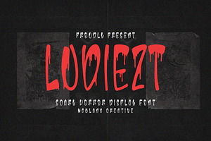 Ludiezt Dripping Display Font, a Handwritten Font by Maulana Creative