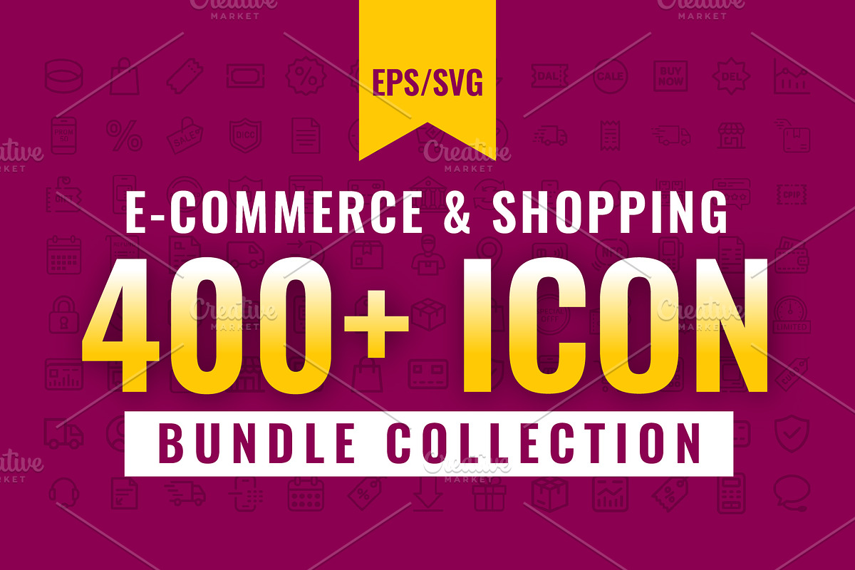 E-Commerce & Shopping Line Icons, an Outline Icon by gstudiovect21 (Photo 1 of 5)