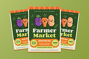 Cute Farmer Market Flyer, a Flyer Template by MMPixelCraft (Thumbnail 3 of 5)