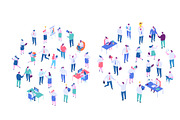 Isometric cartoon people vector set, a Person Illustration by Vector_Art (Thumbnail 17 of 24)