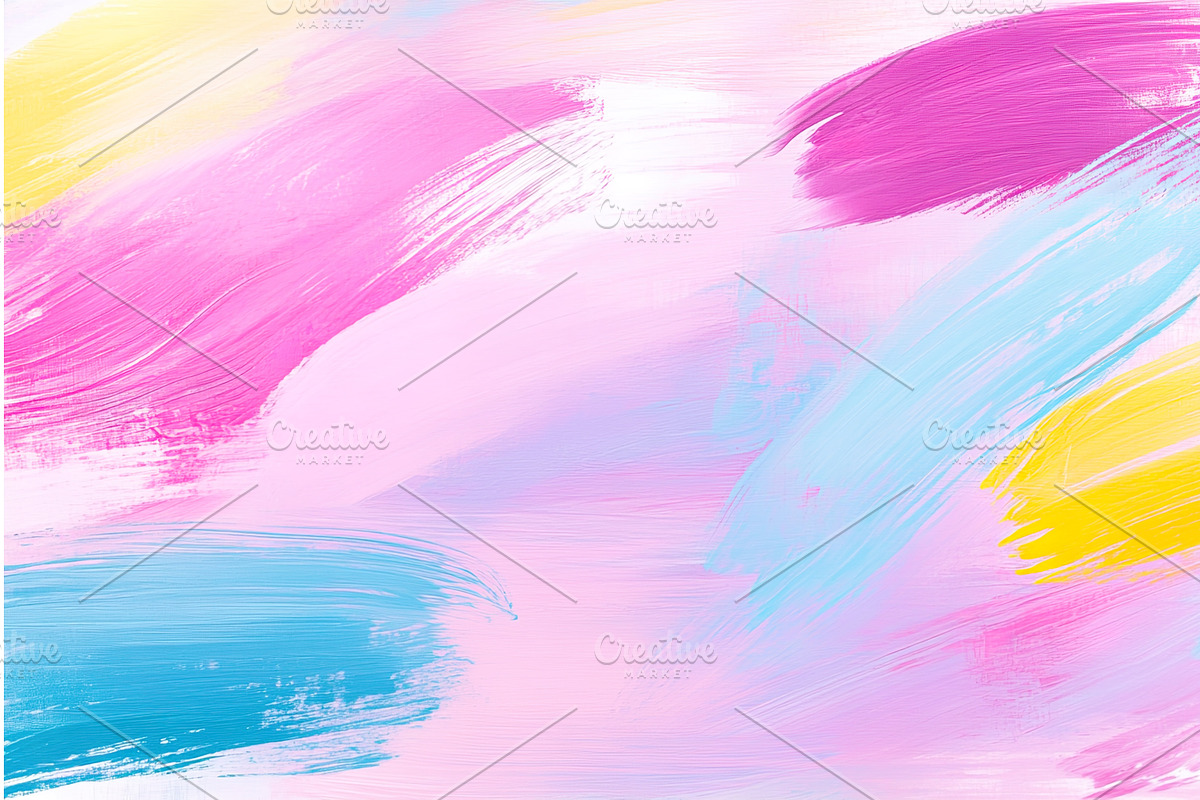 Colorful abstract pastel brush, an Illustration by Lermont51