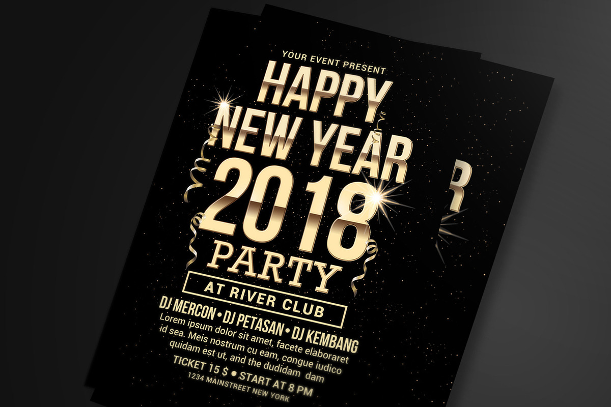 New Year Flyer, a Flyer Template by Muhamad Iqbal hidayat (Photo 1 of 4)