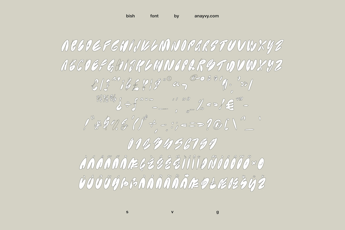 BISH | Bubble Graffiti Font Family, a Font by ana & yvy (Photo 11 of 14)
