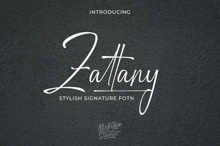 Zattany | Stylish Signature Font