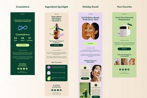 Dewy Skin Email Newsletter Templates