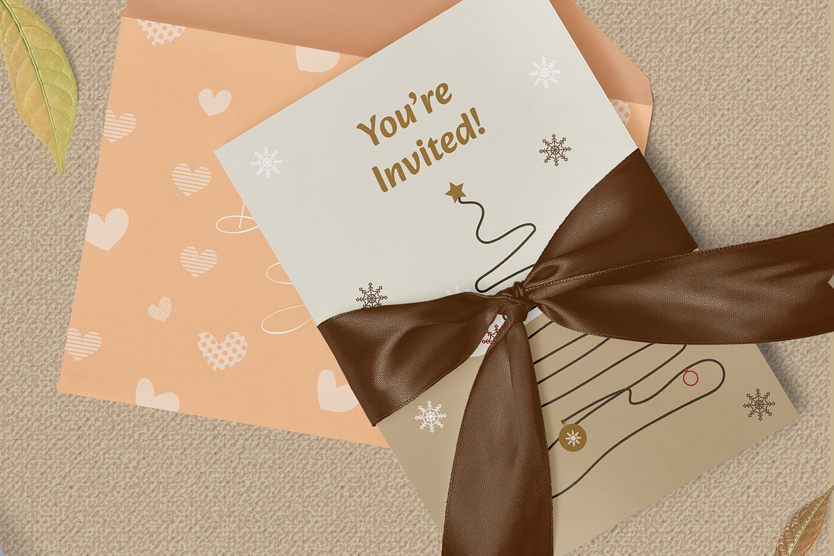 Christmas Invitation Card, a Stationery Template by MightyDesign (Photo 3 of 6)