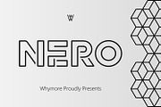 NERO Bold Sans Line Fonts, a Sans Serif Font by WhymoreArt (Thumbnail 1 of 7)