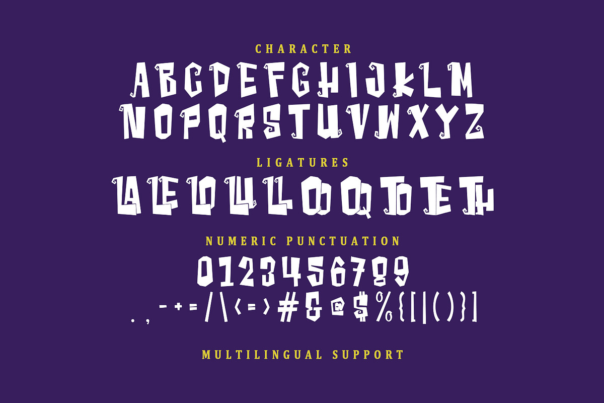 Magiblox Spooky Playful Horror Font, a Sans Serif Font by Maulana Creative (Photo 4 of 7)