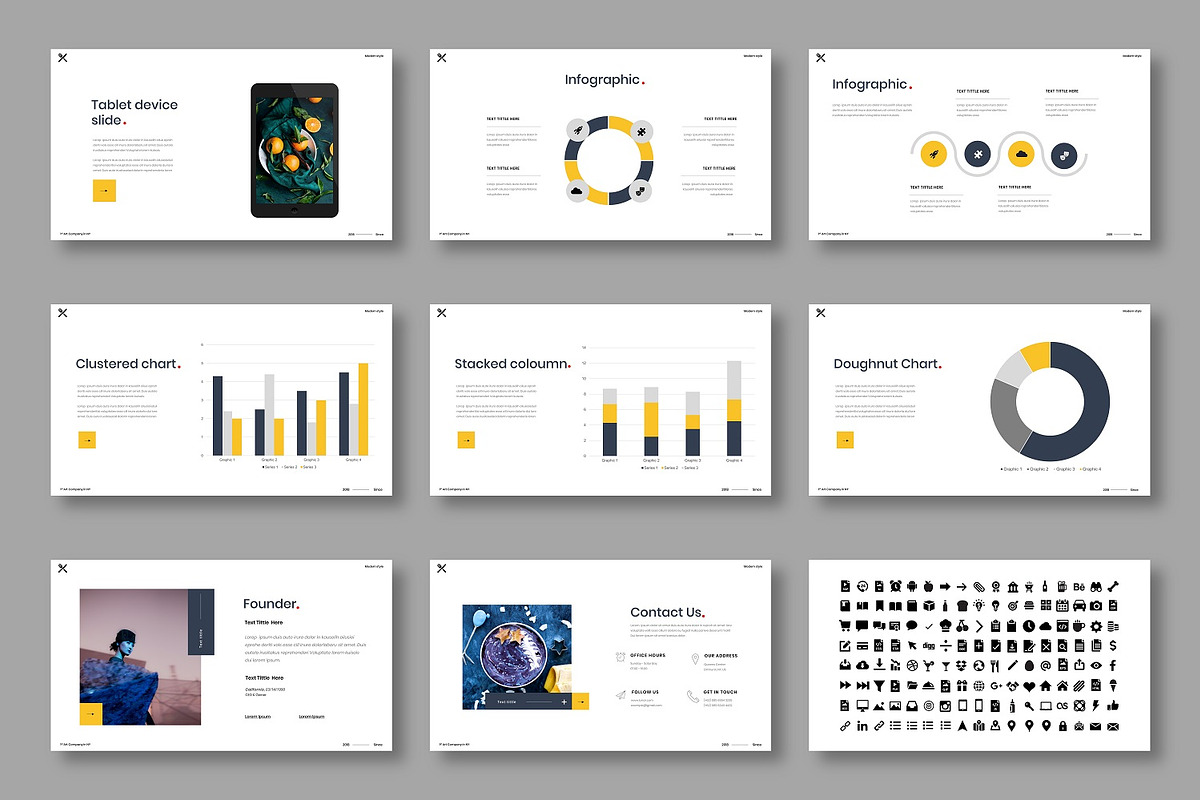Lunar – Food Business PowerPoint, a Presentation Template by Dens Creative Studio (Photo 5 of 6)