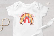 Boho Rainbow Cut Files, Clipart, an Object Graphic by ClipartMuchLove (Thumbnail 6 of 7)
