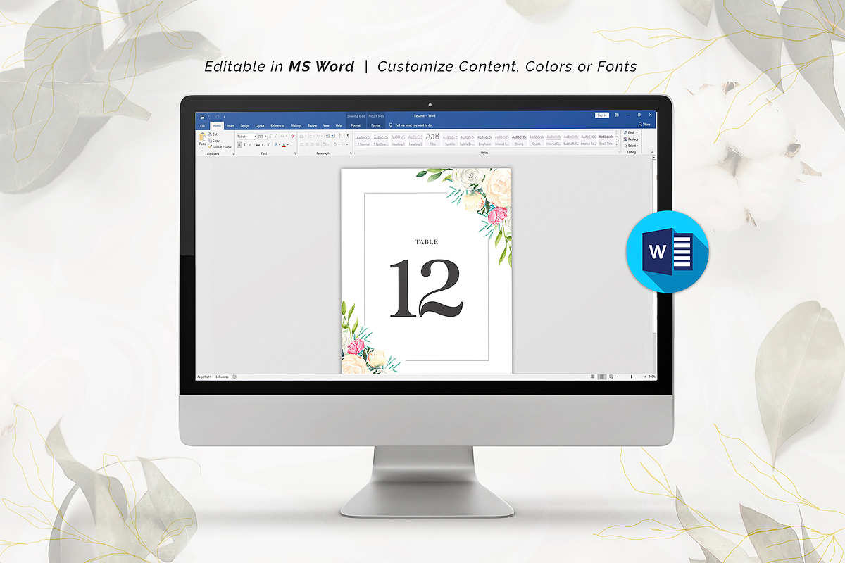Table Card Template, an Invitation Template by ShineOnWedding (Photo 11 of 12)
