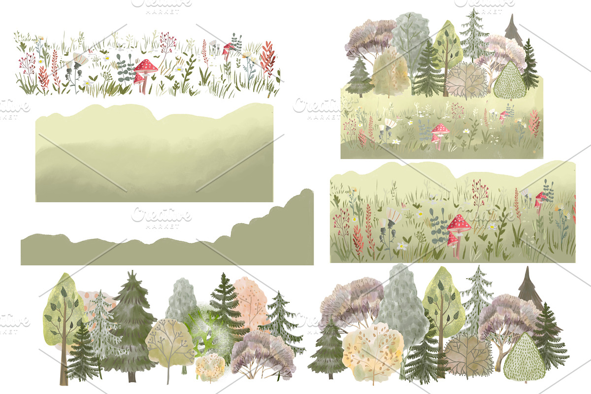 Birthday party in the forest, an Illustration by AkvarelRiver (Photo 4 of 10)