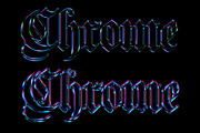Chrome Text Effect 03 - Layer Styles, a Brushes & More by saintricchi (Thumbnail 6 of 6)