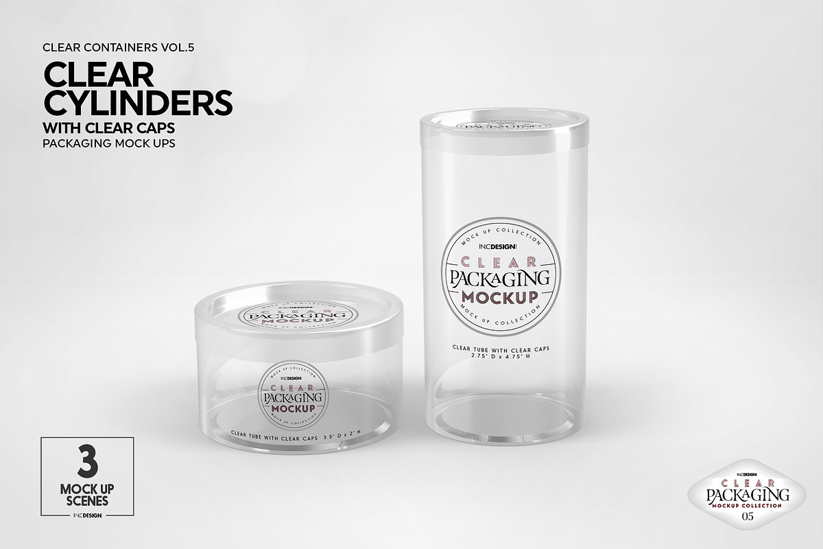 05 Clear Container Packaging Mockups, a Packaging Mockup by INCDesign (Photo 2 of 20)