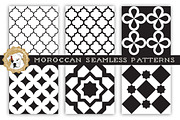 Moroccan Seamless Patterns, a Pattern Graphic by BouncyBulldog (Thumbnail 1 of 3)