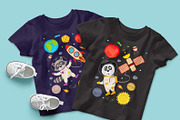 Kids Space Vector Clipart Bundle, a Decorative Illustration by NataKa (Thumbnail 7 of 10)