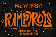 Pumpirols Handmade Display Font, a Sans Serif Font by Maulana Creative (Thumbnail 1 of 8)