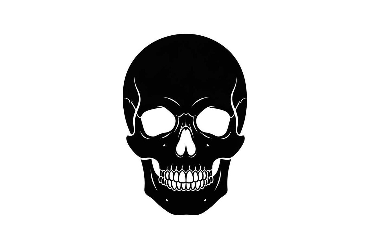50 Skull Head Silhouette Vector Bund, an Illustration by Creativeshirt (Photo 25 of 51)