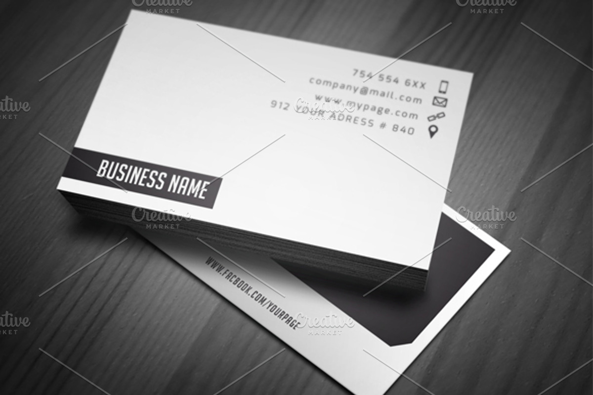 Simple Business Card, a Business Card Template by felicidads (Photo 1 of 2)