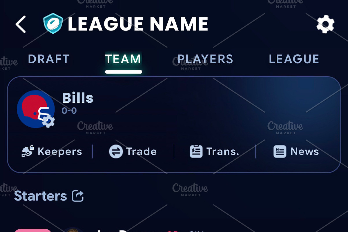 Custom Fantasy Football Helmet Icons, a Solid Icon by Nickosuave (Photo 11 of 14)