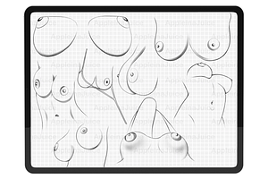 Procreate Female Body Stamps Brushes