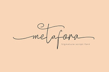 Metafora Signature Script Font